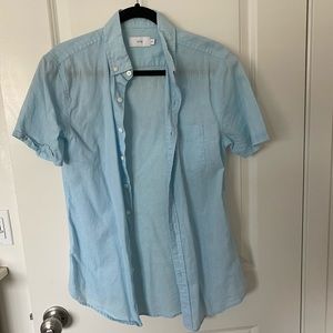 Onia Men’s Short Sleeve Linen Shirt - Size S